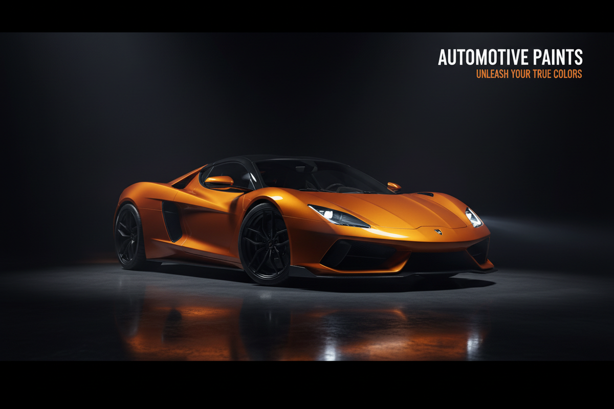 Automotive Paints Hero - Orange & Black